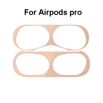 Metal Dust Guard Sticker Case for Apple Airpods Pro Earphone Cover for Airpods Air Pods pro Headphone Charging Box Accessories