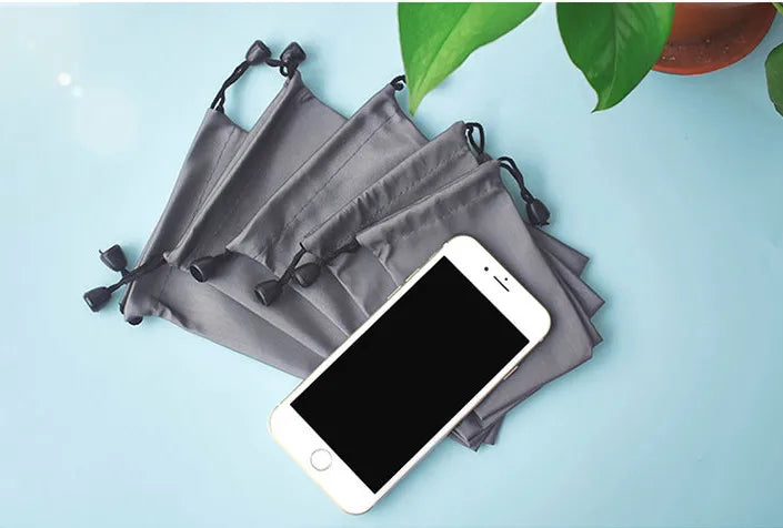 1PC Reusable Waterproof Drawstring Bags Power Bank Storage Bag for Electronic Gadgets Case Cover Earphone Pouch Bag