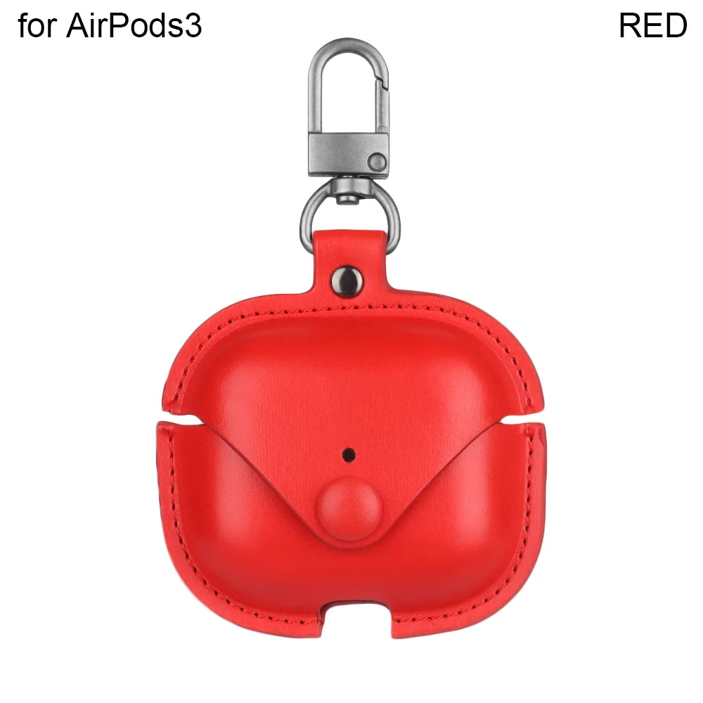 PU Leather Bluetooth Wireless Earphone Case for Apple Airpods 1/2/3/Pro Ultralight Fashion Headphones Case Protective Cover