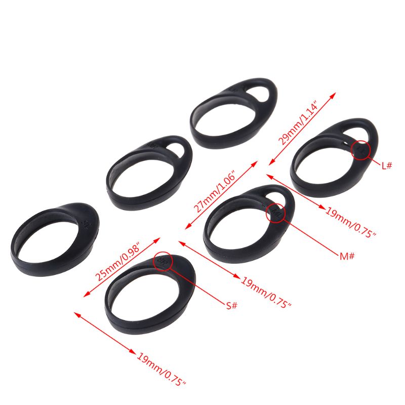 3Pair Silicone Protective Case Cover Shell Protector Kits for Samsung Gear iConX SM-R140 Bluetooth Earphones Accessories 95AF