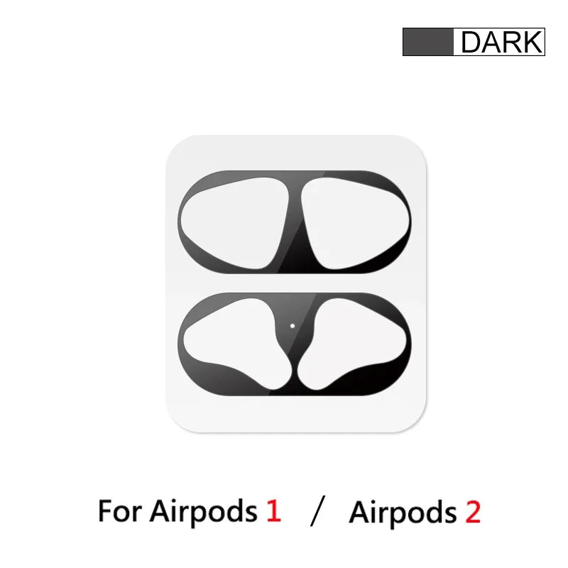 Dust-proof Scratchproof Sticker For AirPods 1 2 Sticker Dust Guard Protective Earphone Film For Apple AirPods 2 1 Cover Stickers