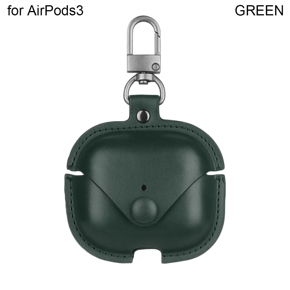 PU Leather Bluetooth Wireless Earphone Case for Apple Airpods 1/2/3/Pro Ultralight Fashion Headphones Case Protective Cover