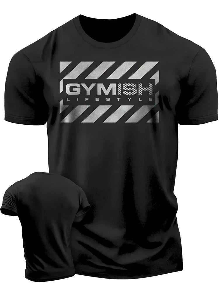 New 3D Printed Recover Fully Workout T-Shirt Funny Gym T-Shirt High Quality Cotton Men's Short Sleeves Muscle Man Tough Guy T