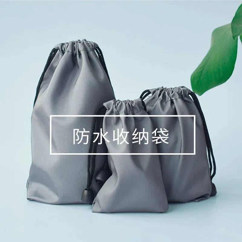 1PC Reusable Waterproof Drawstring Bags Power Bank Storage Bag for Electronic Gadgets Case Cover Earphone Pouch Bag
