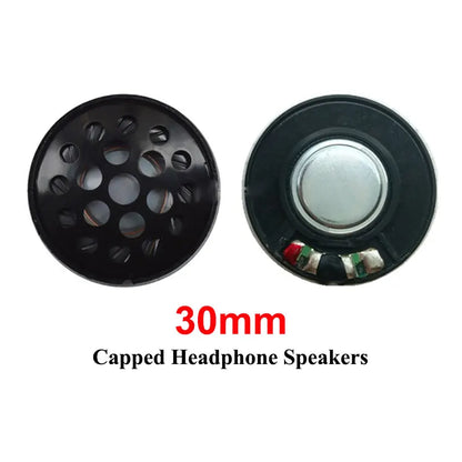2PCS 27mm 30mm 40mm 50mm Headphone Speaker Driver Hifi Bluetooth Black / White Magnetic High-end Earphone Diy Loudspeaker Repair