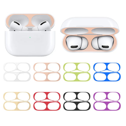 Metal Dust Guard Sticker Case for Apple Airpods Pro Earphone Cover for Airpods Air Pods pro Headphone Charging Box Accessories