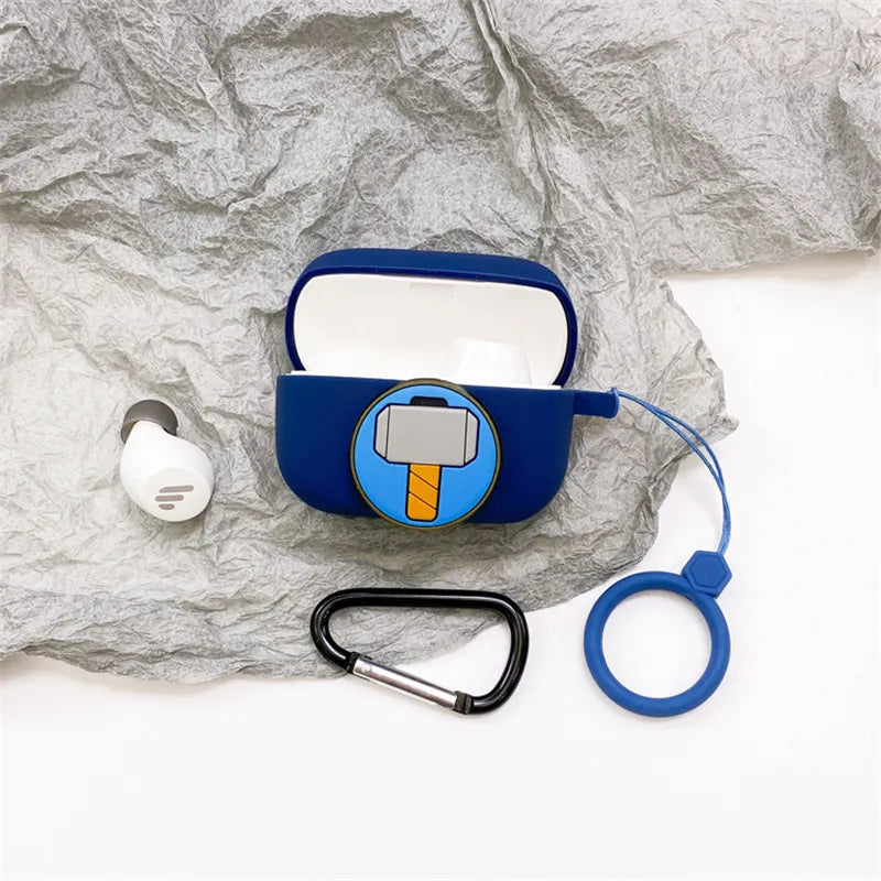 Cartoon Disney Marvel Earphone Case For EDIFIER TWS1 Pro Soft Silicone Wireless Bluetooth Earphone Protective Cover With Lanyard