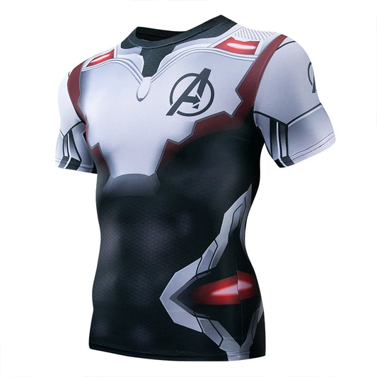Summer New High Quality 3D Printed T shirts Men Compression Shirt Character Pattern Cosplay Costume Clothing Short Sleeve Tops