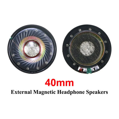 2PCS 27mm 30mm 40mm 50mm Headphone Speaker Driver Hifi Bluetooth Black / White Magnetic High-end Earphone Diy Loudspeaker Repair
