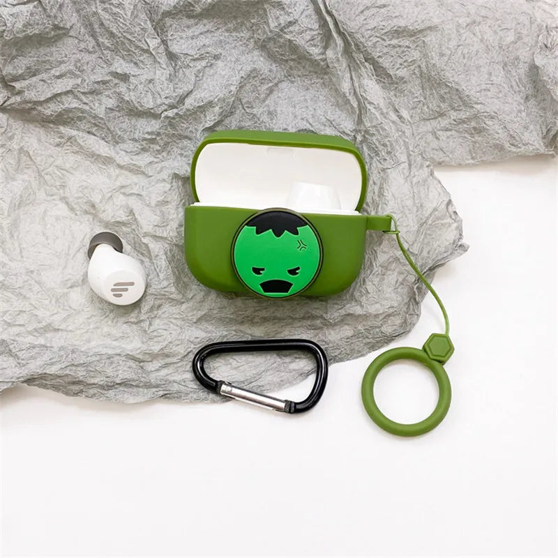 Cartoon Disney Marvel Earphone Case For EDIFIER TWS1 Pro Soft Silicone Wireless Bluetooth Earphone Protective Cover With Lanyard