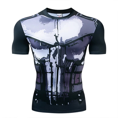 Summer New High Quality 3D Printed T shirts Men Compression Shirt Character Pattern Cosplay Costume Clothing Short Sleeve Tops