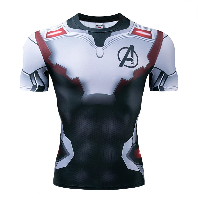Summer New High Quality 3D Printed T shirts Men Compression Shirt Character Pattern Cosplay Costume Clothing Short Sleeve Tops