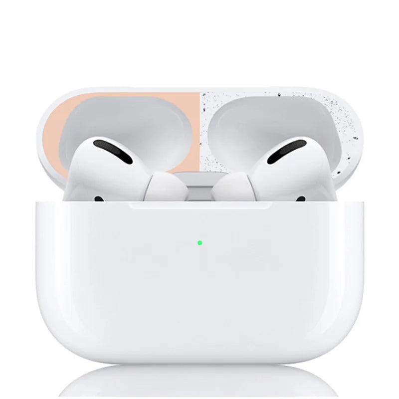 Metal Dust Guard Sticker Case for Apple Airpods Pro Earphone Cover for Airpods Air Pods pro Headphone Charging Box Accessories