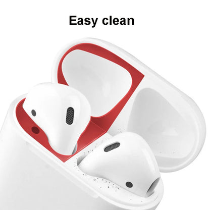 Metal Dust Guard Sticker Case for Apple Airpods Pro Earphone Cover for Airpods Air Pods pro Headphone Charging Box Accessories