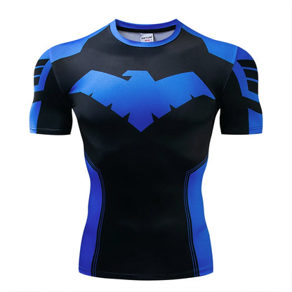 Summer New High Quality 3D Printed T shirts Men Compression Shirt Character Pattern Cosplay Costume Clothing Short Sleeve Tops