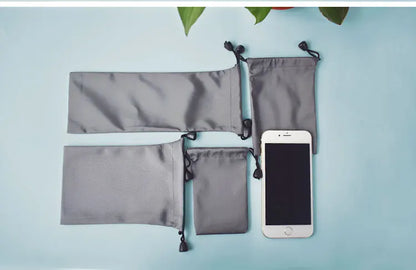 1PC Reusable Waterproof Drawstring Bags Power Bank Storage Bag for Electronic Gadgets Case Cover Earphone Pouch Bag