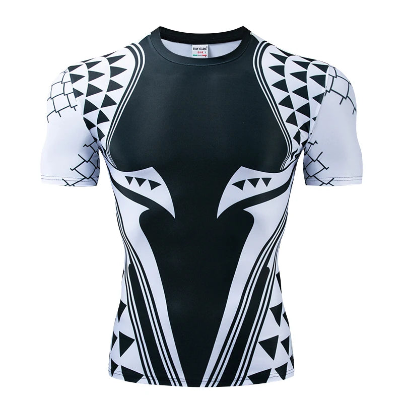 Summer New High Quality 3D Printed T shirts Men Compression Shirt Character Pattern Cosplay Costume Clothing Short Sleeve Tops