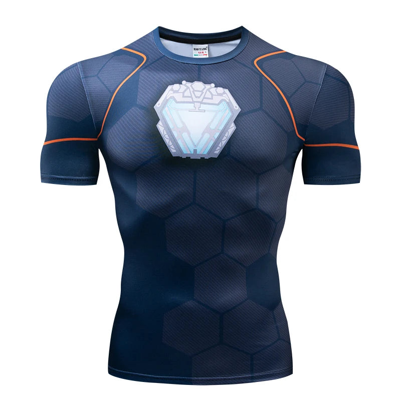 Summer New High Quality 3D Printed T shirts Men Compression Shirt Character Pattern Cosplay Costume Clothing Short Sleeve Tops