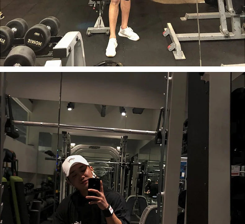 New Men's T Shirt Gym Bodybuilding Clothing Short Sleeve Men Fashion Casual For Male Tops Fitness Oversized Sweatshirt