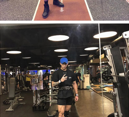 New Men's T Shirt Gym Bodybuilding Clothing Short Sleeve Men Fashion Casual For Male Tops Fitness Oversized Sweatshirt