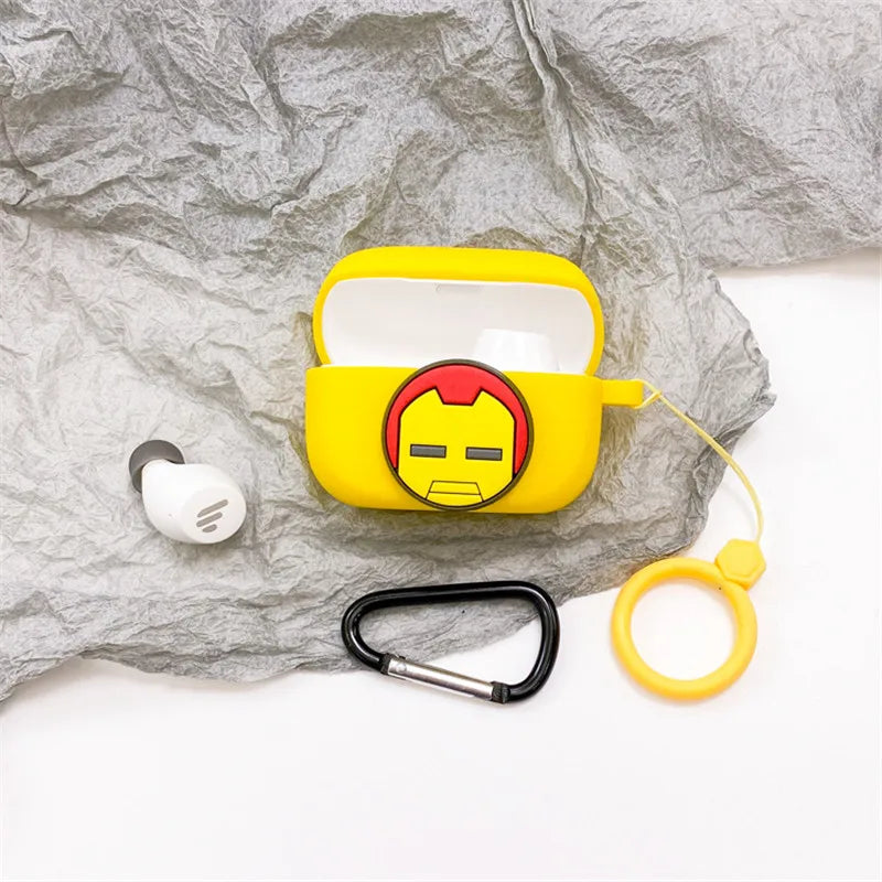 Cartoon Disney Marvel Earphone Case For EDIFIER TWS1 Pro Soft Silicone Wireless Bluetooth Earphone Protective Cover With Lanyard