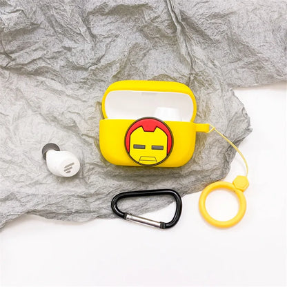 Cartoon Disney Marvel Earphone Case For EDIFIER TWS1 Pro Soft Silicone Wireless Bluetooth Earphone Protective Cover With Lanyard