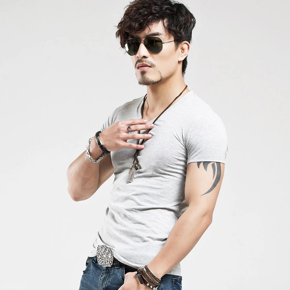 2025 MRMT Brand Clothing 10 colors Men T Shirt Fitness T-shirts Mens V neck Man T-shirt For Male Tshirts S-5XL