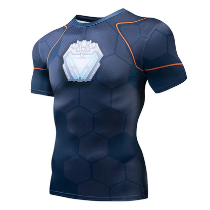 Summer New High Quality 3D Printed T shirts Men Compression Shirt Character Pattern Cosplay Costume Clothing Short Sleeve Tops