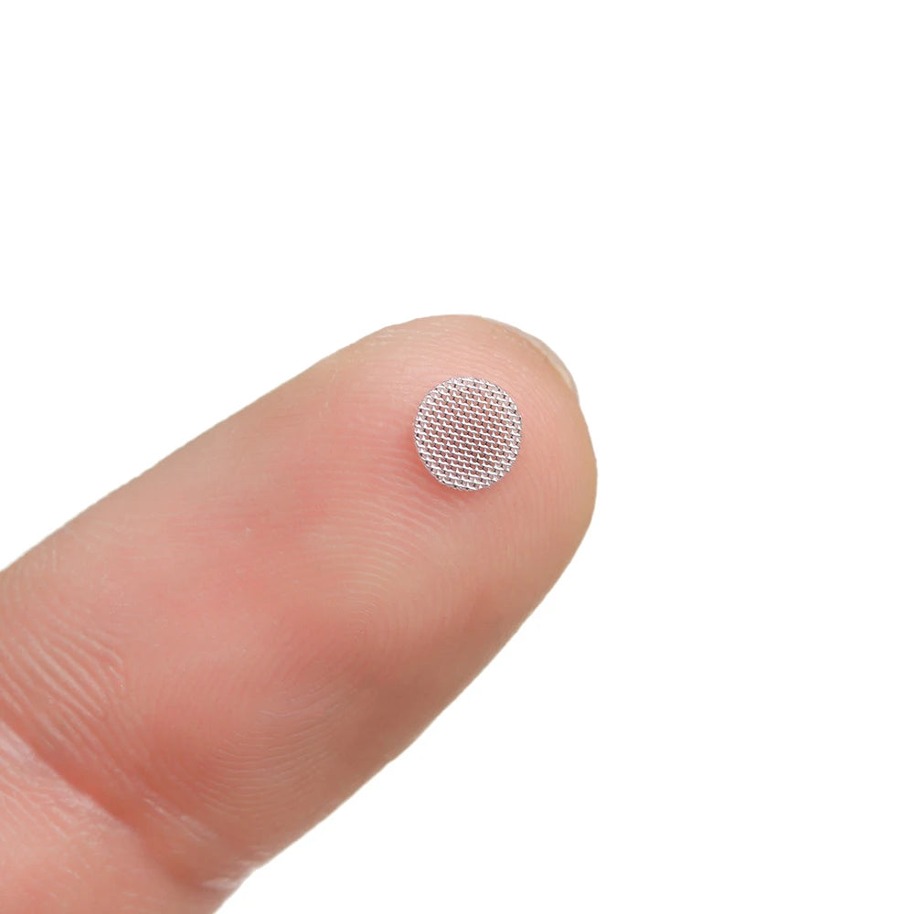 20Pcs/Set Dust Network Shell Steel Mesh 4mm 4.2mm 4.7mm 5mm Self-adhere In-ear Headphones Filter Screen Replacements Accessories