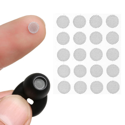 20Pcs/Set Dust Network Shell Steel Mesh 4mm 4.2mm 4.7mm 5mm Self-adhere In-ear Headphones Filter Screen Replacements Accessories