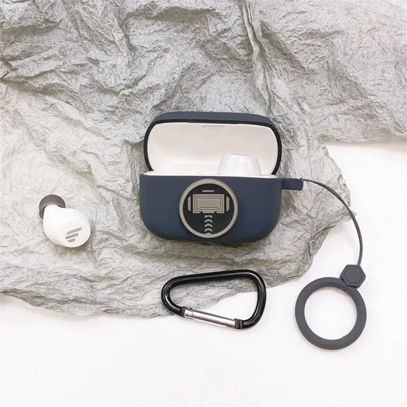 Cartoon Disney Marvel Earphone Case For EDIFIER TWS1 Pro Soft Silicone Wireless Bluetooth Earphone Protective Cover With Lanyard