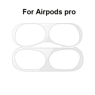 Metal Dust Guard Sticker Case for Apple Airpods Pro Earphone Cover for Airpods Air Pods pro Headphone Charging Box Accessories
