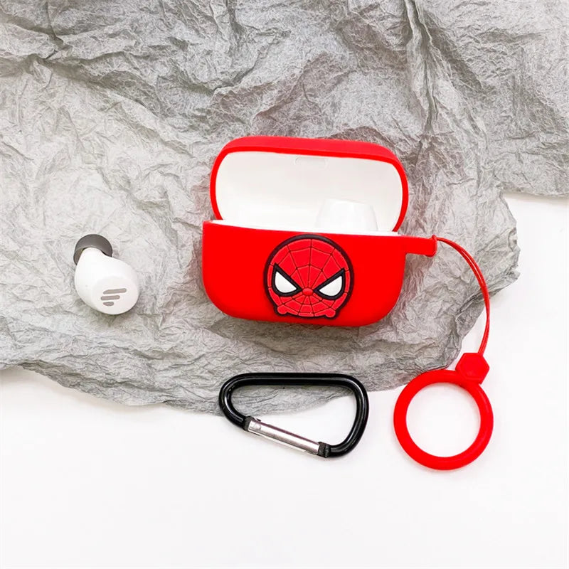 Cartoon Disney Marvel Earphone Case For EDIFIER TWS1 Pro Soft Silicone Wireless Bluetooth Earphone Protective Cover With Lanyard