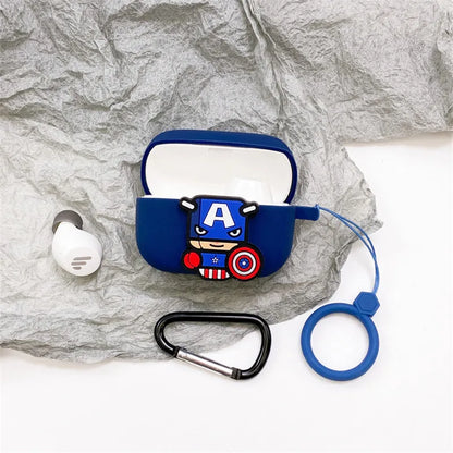 Cartoon Disney Marvel Earphone Case For EDIFIER TWS1 Pro Soft Silicone Wireless Bluetooth Earphone Protective Cover With Lanyard
