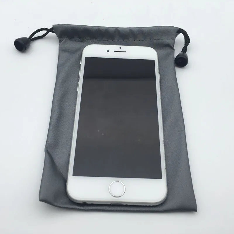 1PC Reusable Waterproof Drawstring Bags Power Bank Storage Bag for Electronic Gadgets Case Cover Earphone Pouch Bag