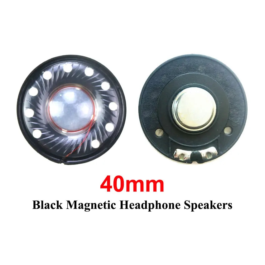 2PCS 27mm 30mm 40mm 50mm Headphone Speaker Driver Hifi Bluetooth Black / White Magnetic High-end Earphone Diy Loudspeaker Repair