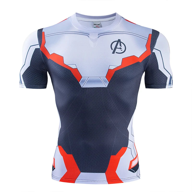 Summer New High Quality 3D Printed T shirts Men Compression Shirt Character Pattern Cosplay Costume Clothing Short Sleeve Tops