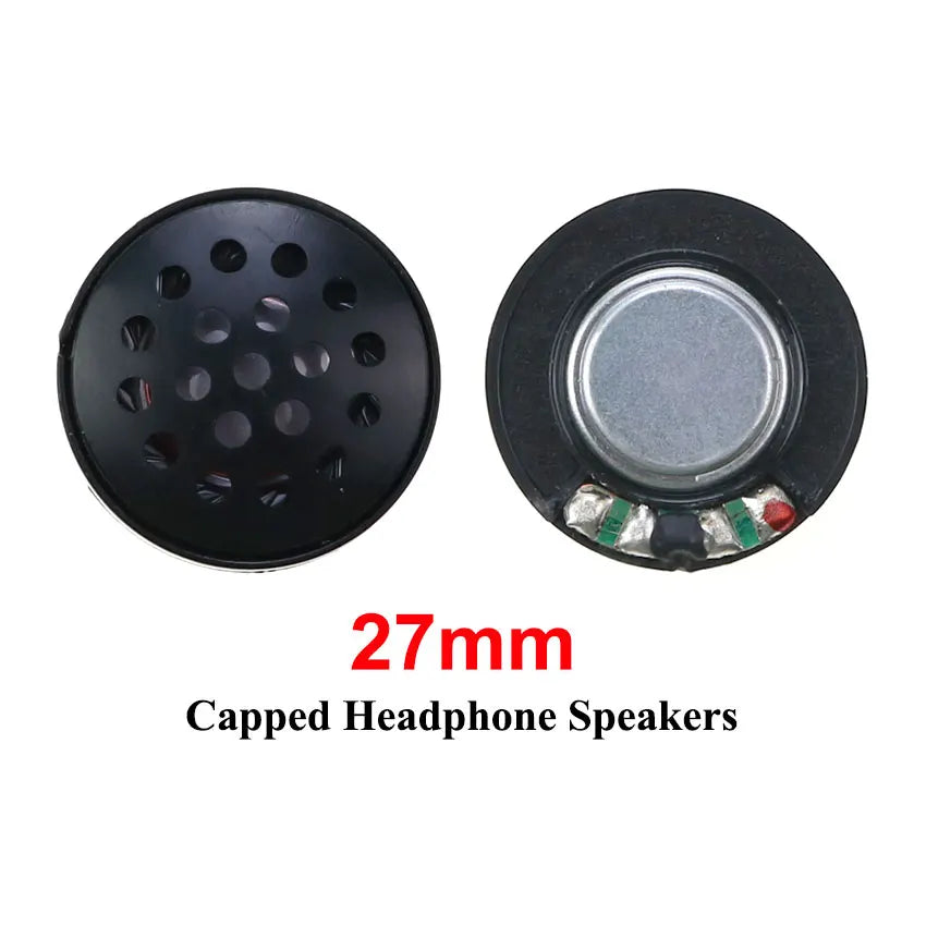 2PCS 27mm 30mm 40mm 50mm Headphone Speaker Driver Hifi Bluetooth Black / White Magnetic High-end Earphone Diy Loudspeaker Repair