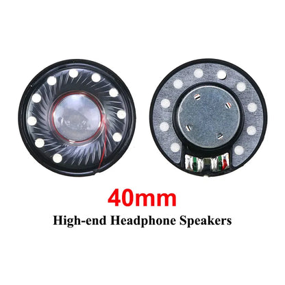 2PCS 27mm 30mm 40mm 50mm Headphone Speaker Driver Hifi Bluetooth Black / White Magnetic High-end Earphone Diy Loudspeaker Repair