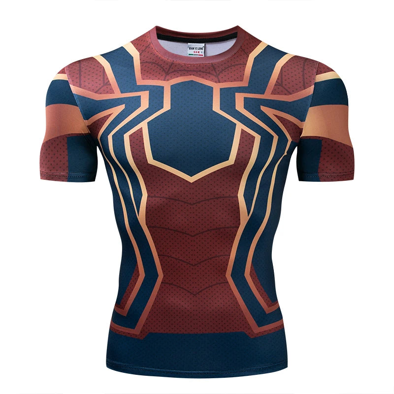 Summer New High Quality 3D Printed T shirts Men Compression Shirt Character Pattern Cosplay Costume Clothing Short Sleeve Tops