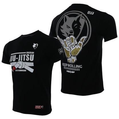 Summer Men's T-Shirt Muay Thai Running Fitness Sports Short Sleeve Outdoor Boxing Wrestling Tracksuits Breathable Men's clothing