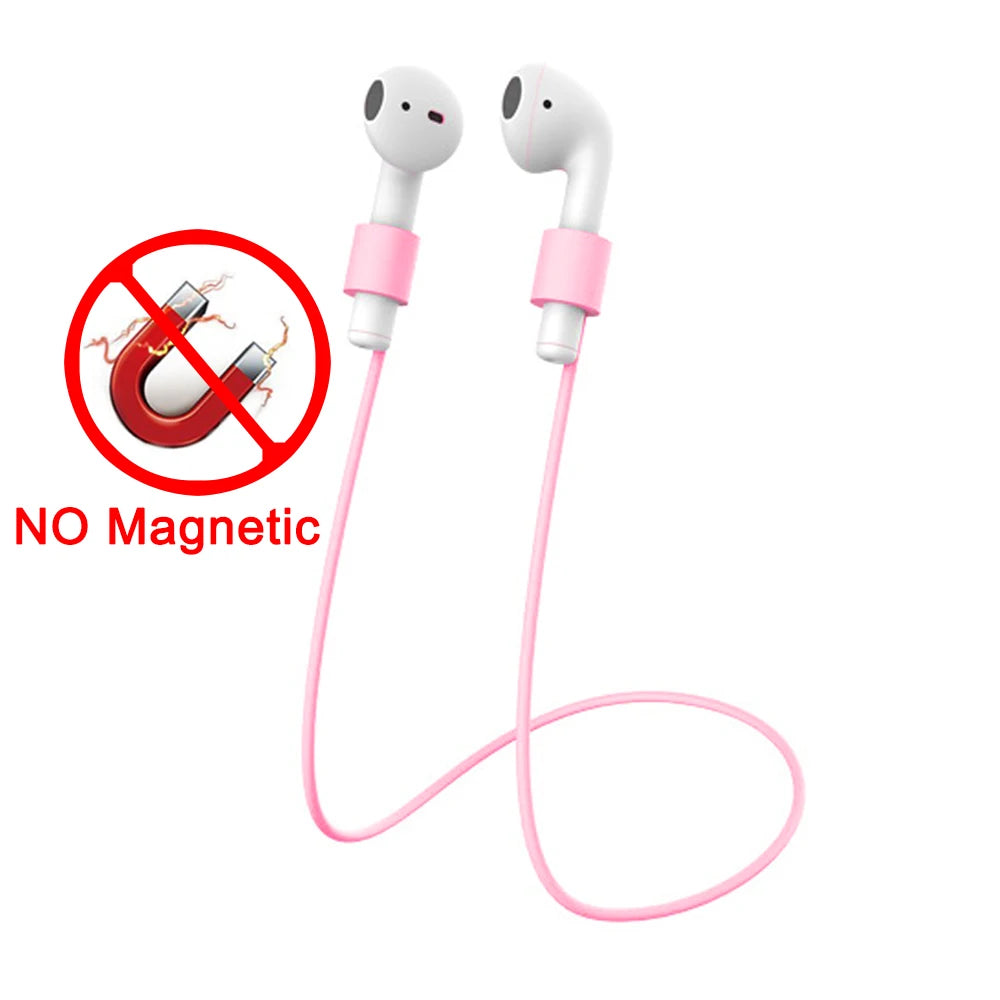 Soft Silicone Anti Lost Magnetic Rope Earphones for Apple Airpods Pro 2 1 3 Huawei FreeBuds Bluetooth Wireless Headphone Straps