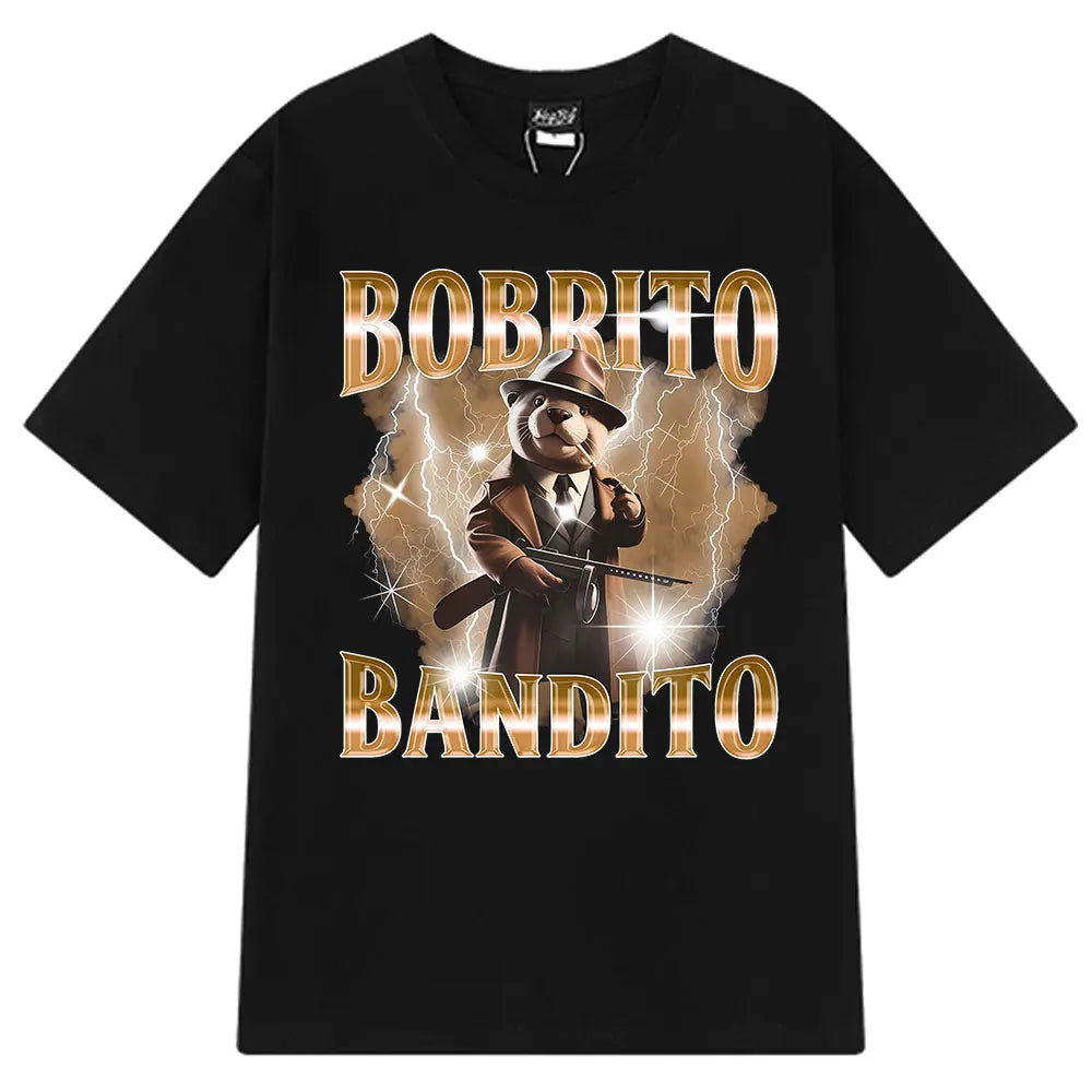 Brr Brr Patapim T Shirt Funny Italian Brainrot Meme Graphic T-shirt Men Women Summer 100% Cotton Cozy Soft O-Neck T-shirts Tops