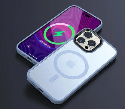Luxury Matte 16E Magnetic Phone Case For iPhone 14 16 15 Plus 11 12 13 16E 14 15 Pro Max Magsafe Shockproof Protector Hard Cover