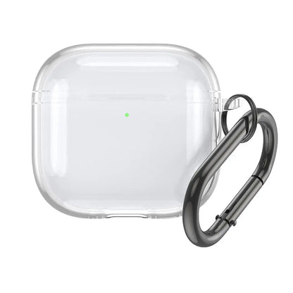 Transparent Case for AirPods 4 Wireless Bluetooth Earphone Soft TPU Clear Protective Cover with Hook for Air Pods 4 Accessories