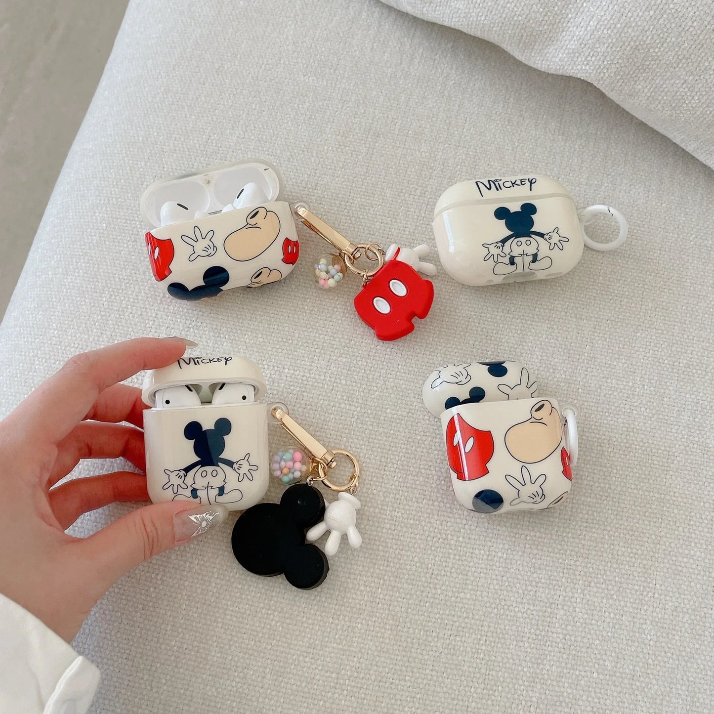 Disney Mickey Minnie Mouse Case For Airpods Pro 2,Protective Bluetooth Earphone TPU Cover For Airpods Pro Case For Girls Men