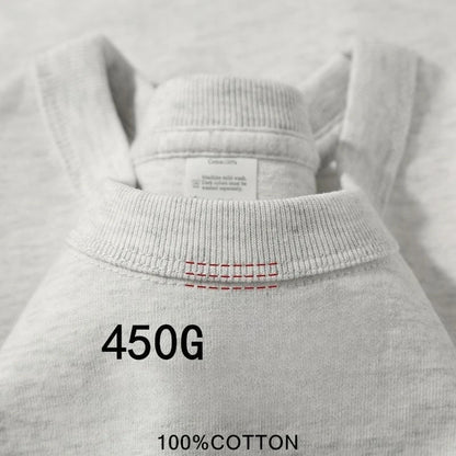 100% Cotton T Shirts Unisex 450G High Quality White T-shirts Tee Shirts Summer Blank Tshirt For Men Camisetas Para Hombre