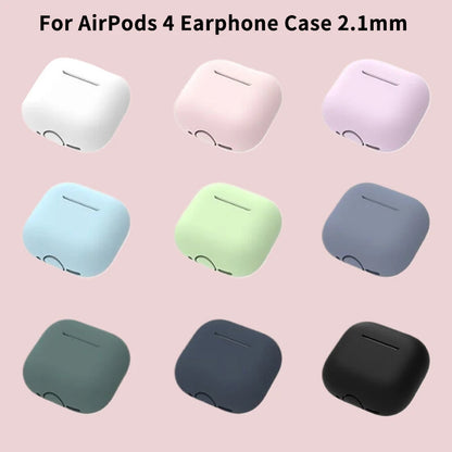 New Case For Apple AirPods 4 Silicone Protective Cover With Charging Port Anti-Dust Dirt Dust Plug For Airpods 4 Earphone Case