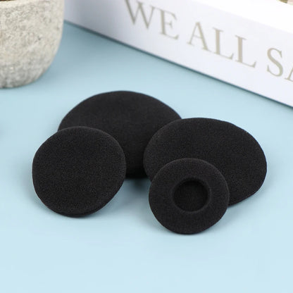 10pcs 3.5/4.5/5.5/6cm Black Foam Ear Pads Protection Thicken Sponge Replacement Cushions Covers Earphones for Headphones