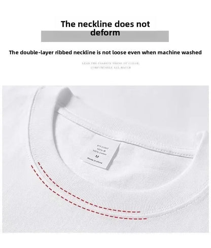 100% Cotton T Shirts Unisex 450G High Quality White T-shirts Tee Shirts Summer Blank Tshirt For Men Camisetas Para Hombre